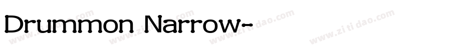 Drummon Narrow字体转换